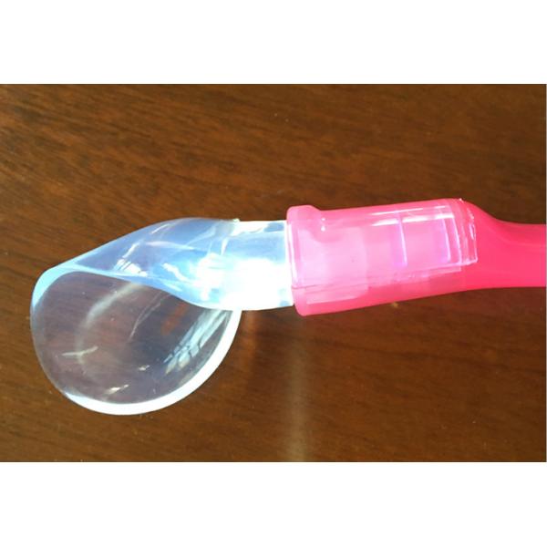 Colorful Flexible Silicone Baby Products , Silicone Spoon For Baby With BPA Free