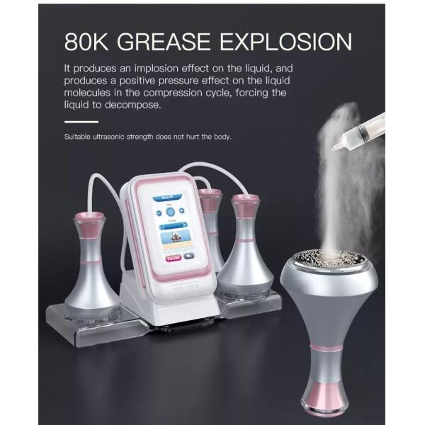 ручки жирный горя ваяя RF портативной машинки 3 кавитации 80K уменьшая машину