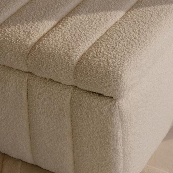 Lightweight Durable Fabric Ottoman Furniture , Antiwear Living Spaces Storage Ottoman