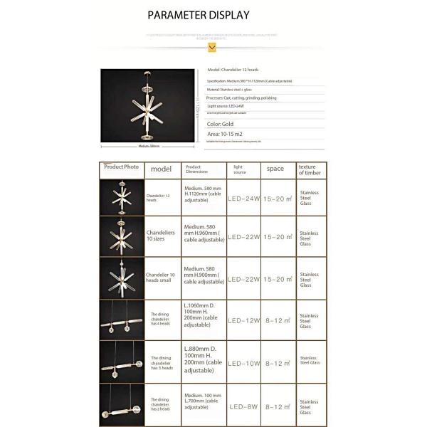 Custom Large LED Chandelier Lamp Vintage Style Iron Metal Pendants Glass Residential Hotel Lobby Decor Hanging Installation Bulb