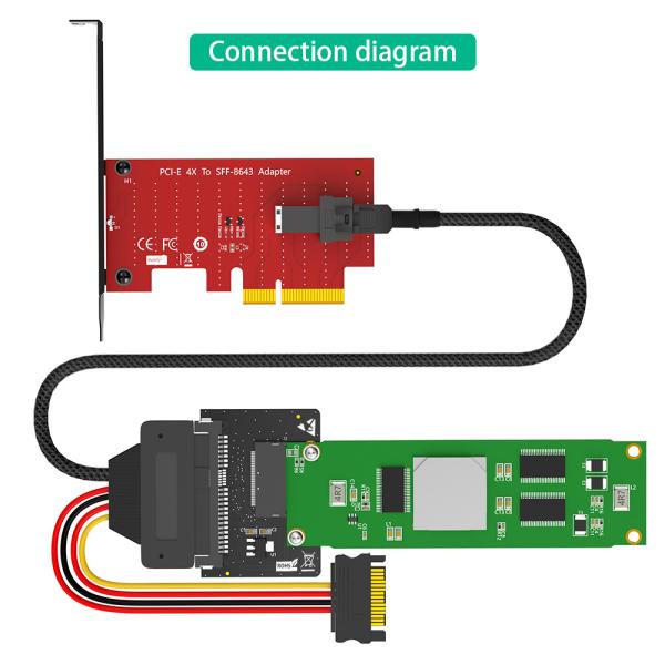 U.2 SFF-8639 к NVMe Ruler 1U GEN-Z EDSFF Короткий SSD E1.S Обновление носителя адаптера