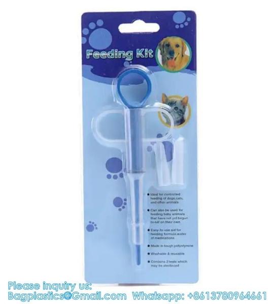 Dual Purpose Pet Pill Feeder Gun Pet Dog Cat Pill Gun Capsule Medication Syringe Medicine Syringe Feeding