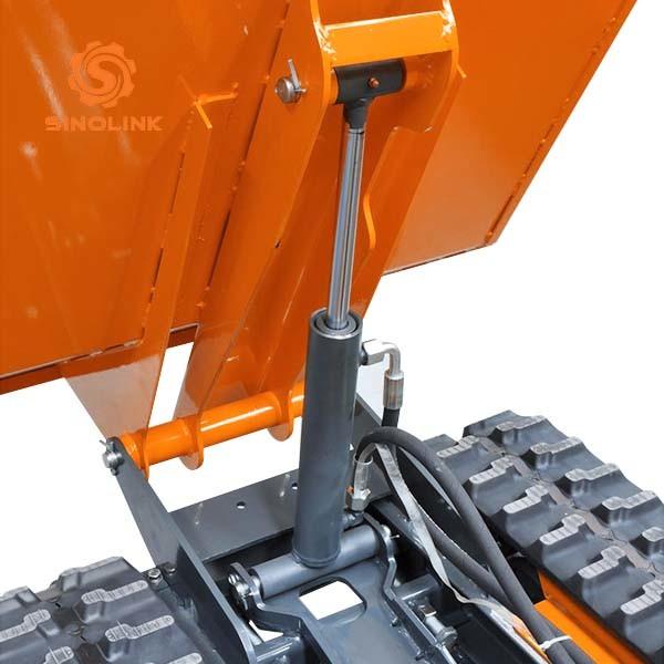 High Tip Tracked Dumper Barrow Hydraulic Mini Transporter Crawler Driven