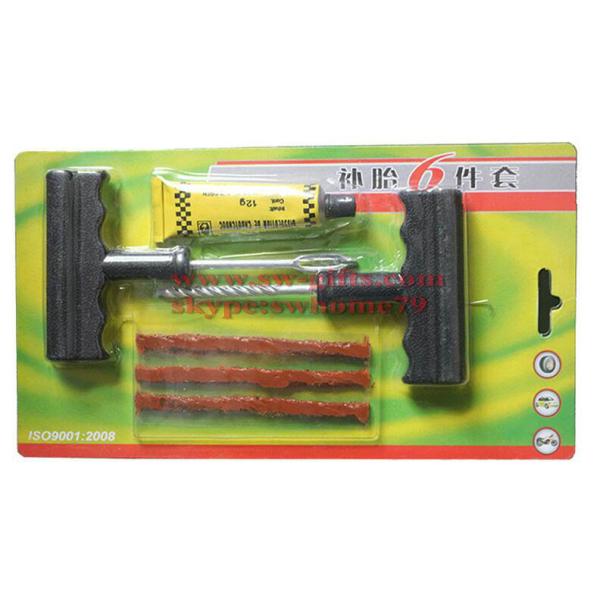 2017 New Car Tire Repair Tool Kit For Tubeless Emergency Tyre Fast Puncture Plug Repair Block Air Leaking For Car Truck