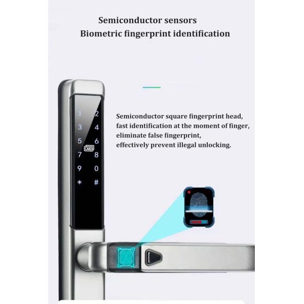S616 IP65 Waterproof WiFi Smart Fingerprint Door Lock Aluminum Alloy