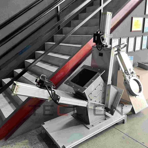 Valve de déviation à double lame en acier inoxydable pour le transport de matériaux