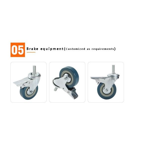 TPR Swivel Industrial Caster Wheels 500kg Castors customized