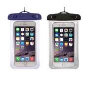 Black Waterproof Cell Phone Pouch , Dry Bag Phone Case For Pools Beach Kayaking