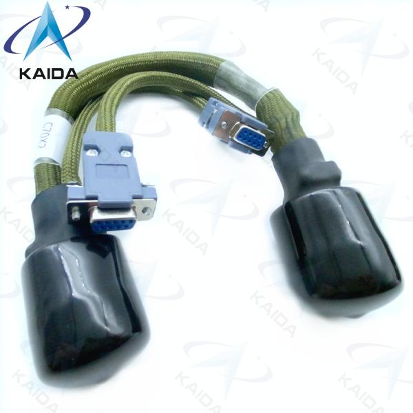 D38999 26FE35PN Кабели соединителей D38999 26FE35SN Алюминиевый ядро кабеля двойной мужской