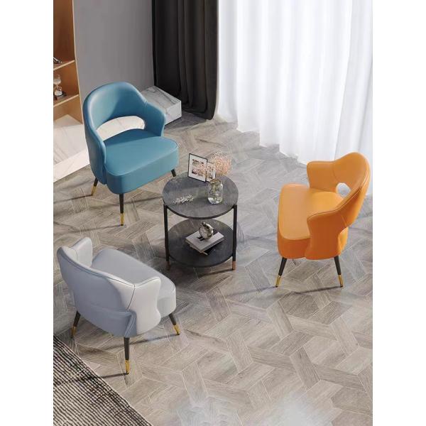 Italian Rock Plate Iron Art Round Hotel Coffee Table Set