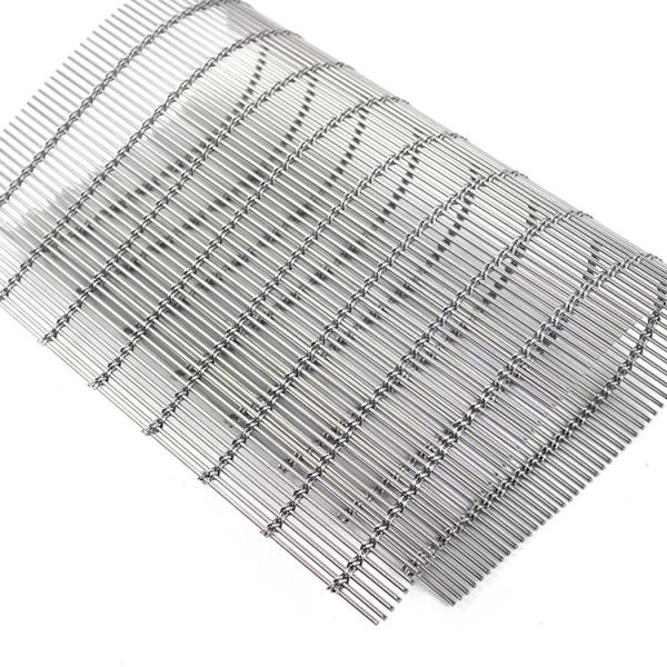 Decorative Expanded Wire Mesh Aluminum Chain Curtain / Weave Metal Fabrics