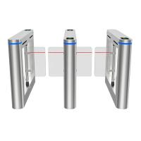 Acier inoxydable du tourniquet 304 automatiques piétonniers de porte d'oscillation de contrôle d'accès de haute sécurité