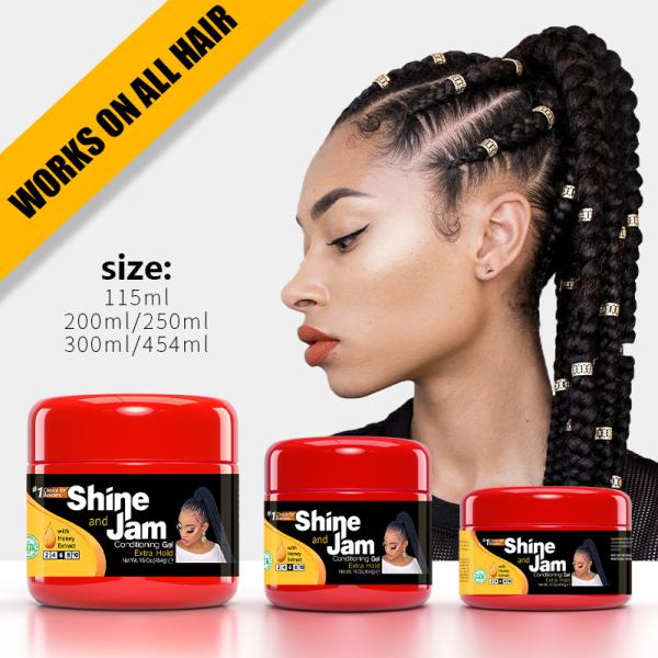 Private Label Hair Styling Gel Super Hold Braiding Gel Red Edge Control for Salon