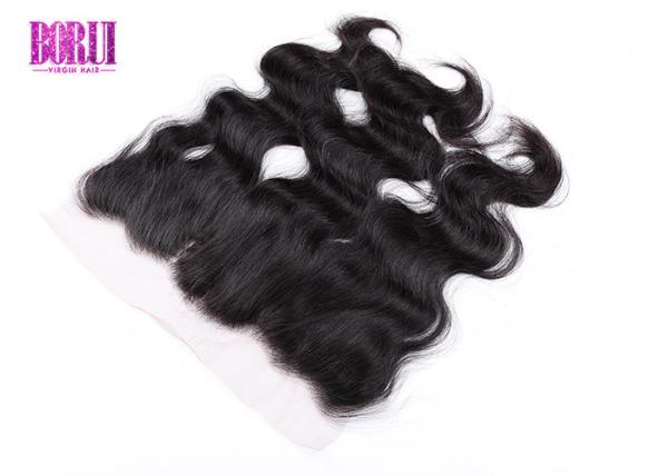 Brazilian Virgin Human Hair Lace Frontal 13x4 Pre Plucked Hairline With Baby Hair Body Wave