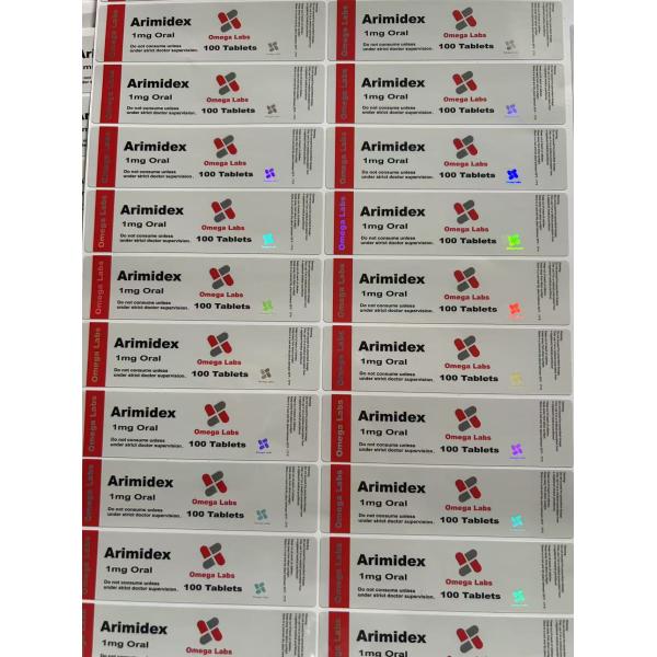 Anadrol Oral Tablets Labels PAPER/PET/PVC Material For 50mg Plastic Bottles