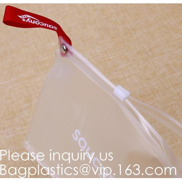 Eco-Friendly Transparent Soft EVA Plastic Cosmetic Packaging Bags With Zipper Top,EVA Plastic Durable Cosmetic Bagease