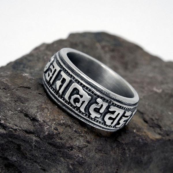 Fashion Men's Vintage Old Band Ring 316l Titanium Stainless Steel (SA343)