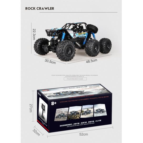 2.4G Electric Climbing Vehicle Children's Remote Control Toy Car 15km/h 2 Channels