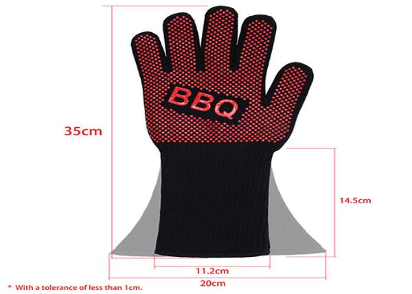 Custom Logo Bbq Grill Gloves , Oven Proof Gloves For Kitchen Cooking