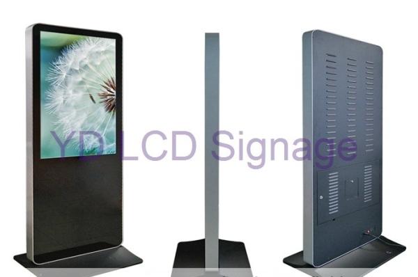 1920*1080 Digital Signage Floor Stand , Durable Vertical Digital Signage Display