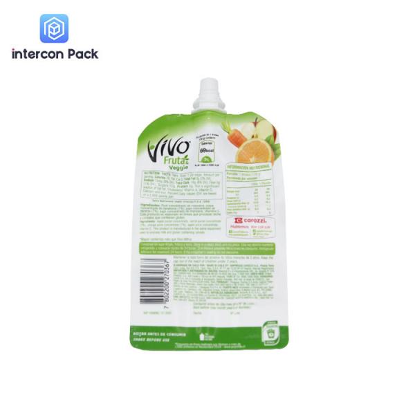 Stand Up PET Paper Plastic Composite Bag Recyclable With Big Spout 30x25cm