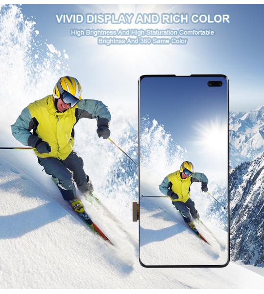 LCD Touch Samsung Replacement Screen Digitizer Assembly For Galaxy S10 Custom