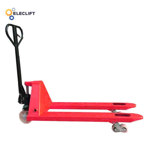 Oil Cylinder Casting Manual Pallet Truck with 1450mm Turning Radius and Steel Construction