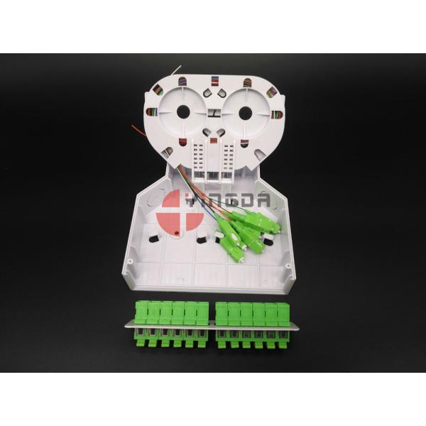 Переходники и отрезки провода портов СК/АПК терминальной коробки 12 оптического волокна ДИН пластиковые