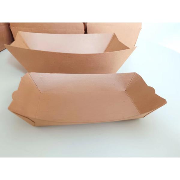 Biodegradable Eco Friendly Food Grade Boat Serving French Fries Box 25.5cm*53cm*32cm