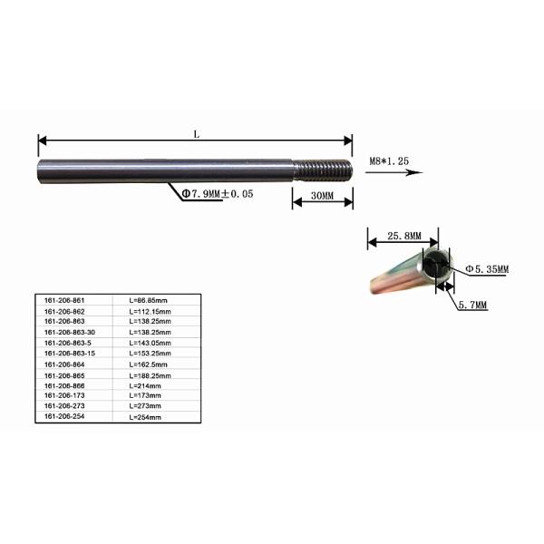 Весь поток штанга нержавеющей стали размера/полость стали углерода продели нитку штангу