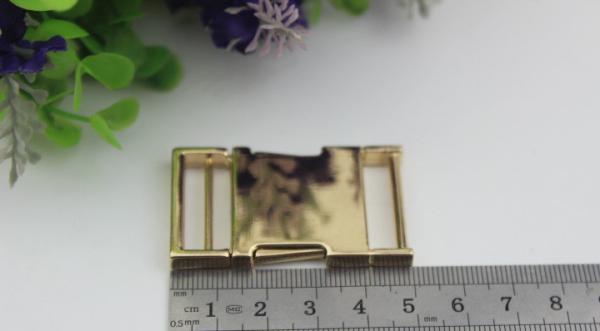 1 inch Hardware gold metal side quick release curved buckles for pet dog collar