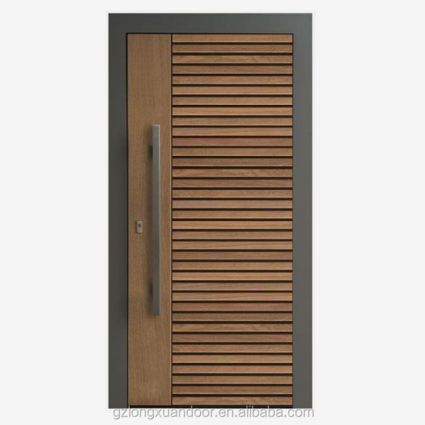 Modern Single Solid MDF Wood Doors 88cm Wooden Door For Entrance