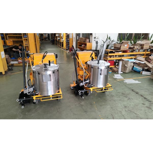 Hand Push Thermoplastic Road Marking Machine Screed Type Road Line Marking Equipment