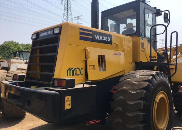 Japão original fez o carregador usado WA380-3 da roda de KOMATSU com a cubeta nova dos pneumáticos