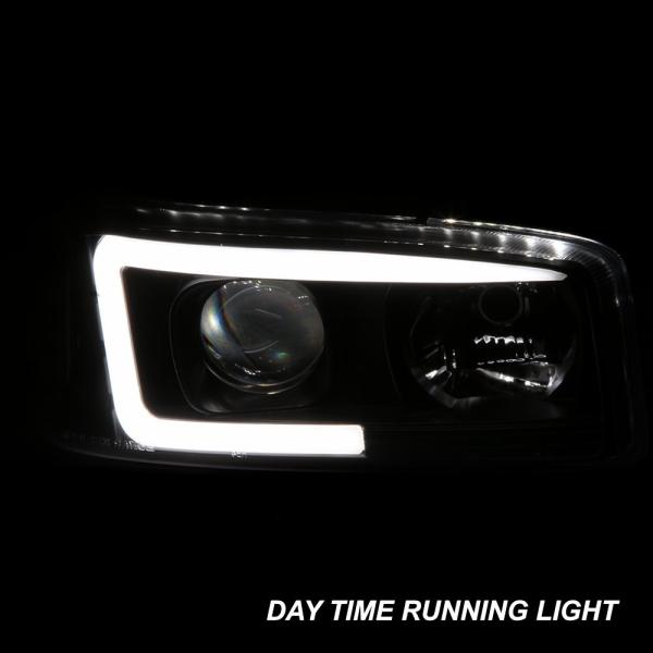 Водонепроницаемые черные светодиодные трубные проекторные фары