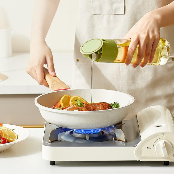 500ml Kitchen Glass Oil Dispenser Bottle Cooking Oil Container Multipurpose