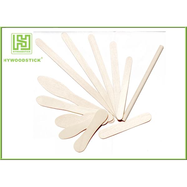 Disposable Lolly Pop Ice Cream Wooden Sticks , 114mm Natural Wooden Sticks