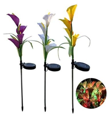 Courtyard Decoration IP65 1.2V Solar Powered Flower Garden Lights