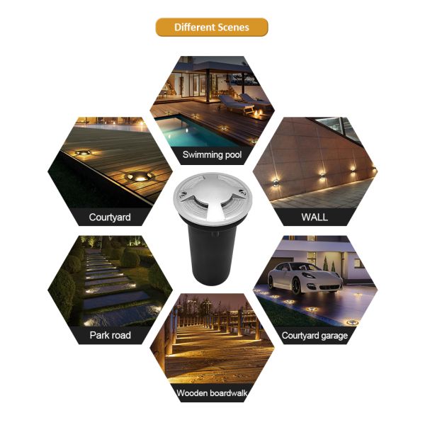 LED Underground Lighting One Two Four Ways Easy Assemble Waterproof 220V SMD LED