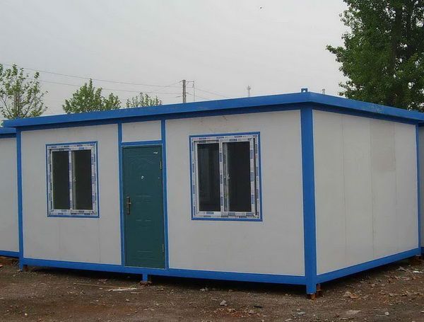 Steel frame container sandwich panel office house