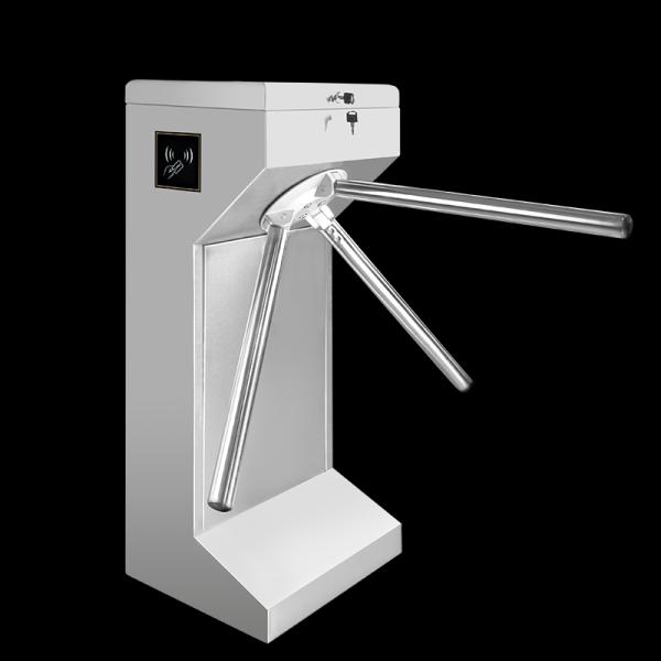 Security Vertical Turnstile Gate Designed to Support Biometric and Card Reader Systems for Enhanced Security and User Convenience