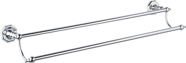 Bar de toalhas de metal cromado moderno Banheiro Para banheiro Parede de bronze montado na parede