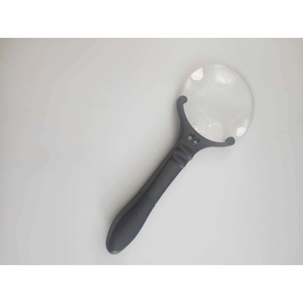High Quality Wholesale 2.5X 5X  Illuminated Magnifier, Handheld Desktop square Magnifying Glass with Led Light for Reading