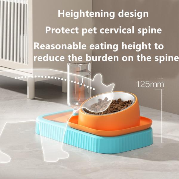 Шар автомата питания любимца двойной с поднимаясь распределителем 1.8kg воды