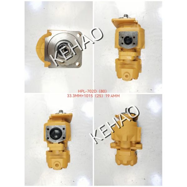 Hydraulic Gear pump HPL-702D(80)33.3+1015(25)19.4 for Kawasaki Aluminum Alloy Material Steering device One Year Warranty wheel loader Gear pump