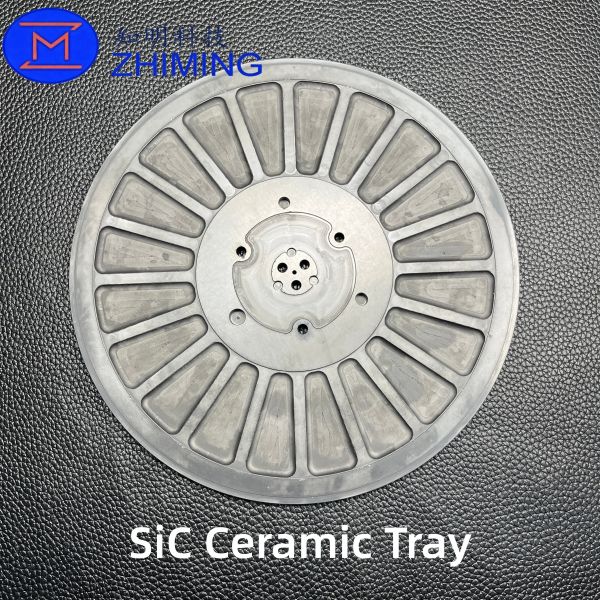 Silicon Carbide Ceramic Tray for Semiconductor Wafer Processing