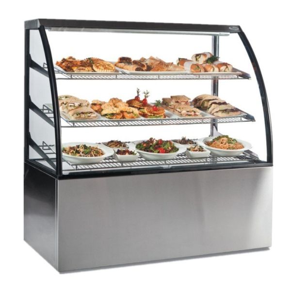 Commercial Heated Display Cabinet Pie Warmer Hot Food Showcase Fried Chicken Food Display Warmer