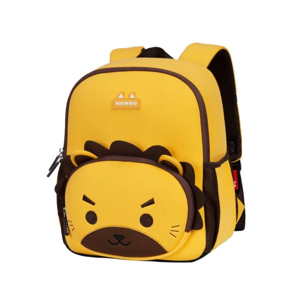 NHB053XL Nohoo brand new item cute neoprene 3D cartoon kids backpack lion