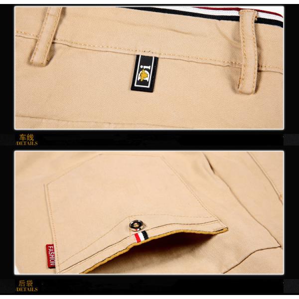 Men's Four Seasons Stretch Casual Pants with Slim Straight Design and Light Wash