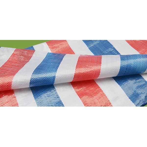 Polvo revestido de la hoja de la lona de la raya PE del PE - técnicas tejidas prueba con los agujeros